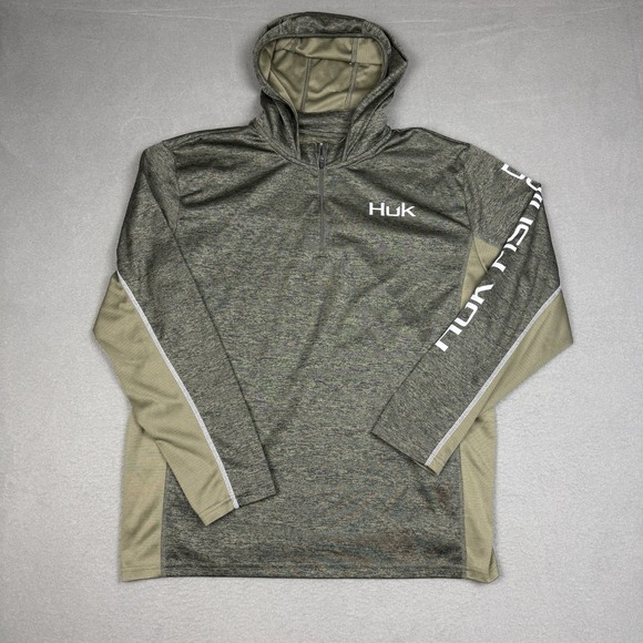 Huk Other - Huk Icon X Cold Front Hoodie Mens XL Green Pullover Fishing Outdoor